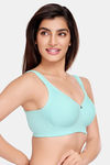 Juliet Padded Non-Wired Full Coverage Minimiser Bra - Powder Blue — thumbnail 3